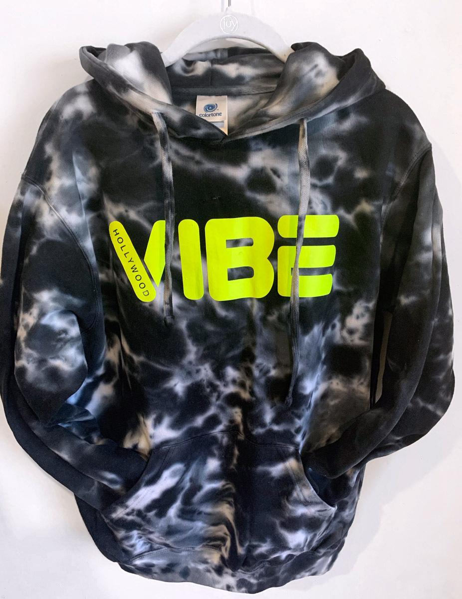 black and white tie dye hoodie