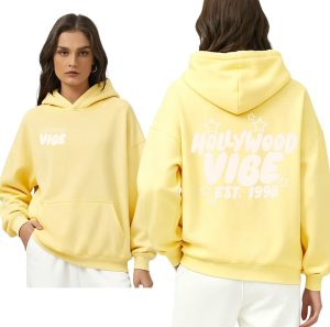 HVibe Yellow Bubble Hoodie